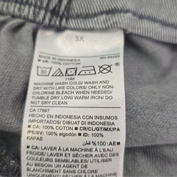 NWOT Old Navy Grey Paper Bag Shorts Size 3X - Picture 4 of 4